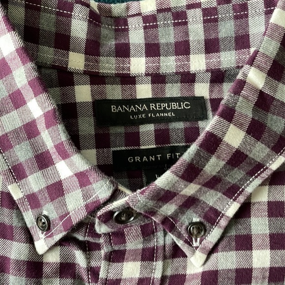 Banana Republic Large Grant fit Luxe Flannel - Picture 2 of 4